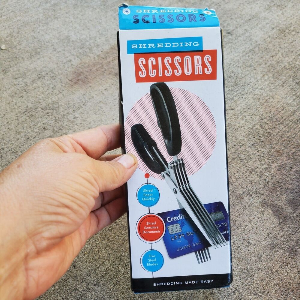 Scissors Shredding Scissors Five Steel Blades